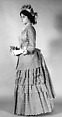 Morning dress, House of Worth (French, 1858–1956), Linen, silk, French